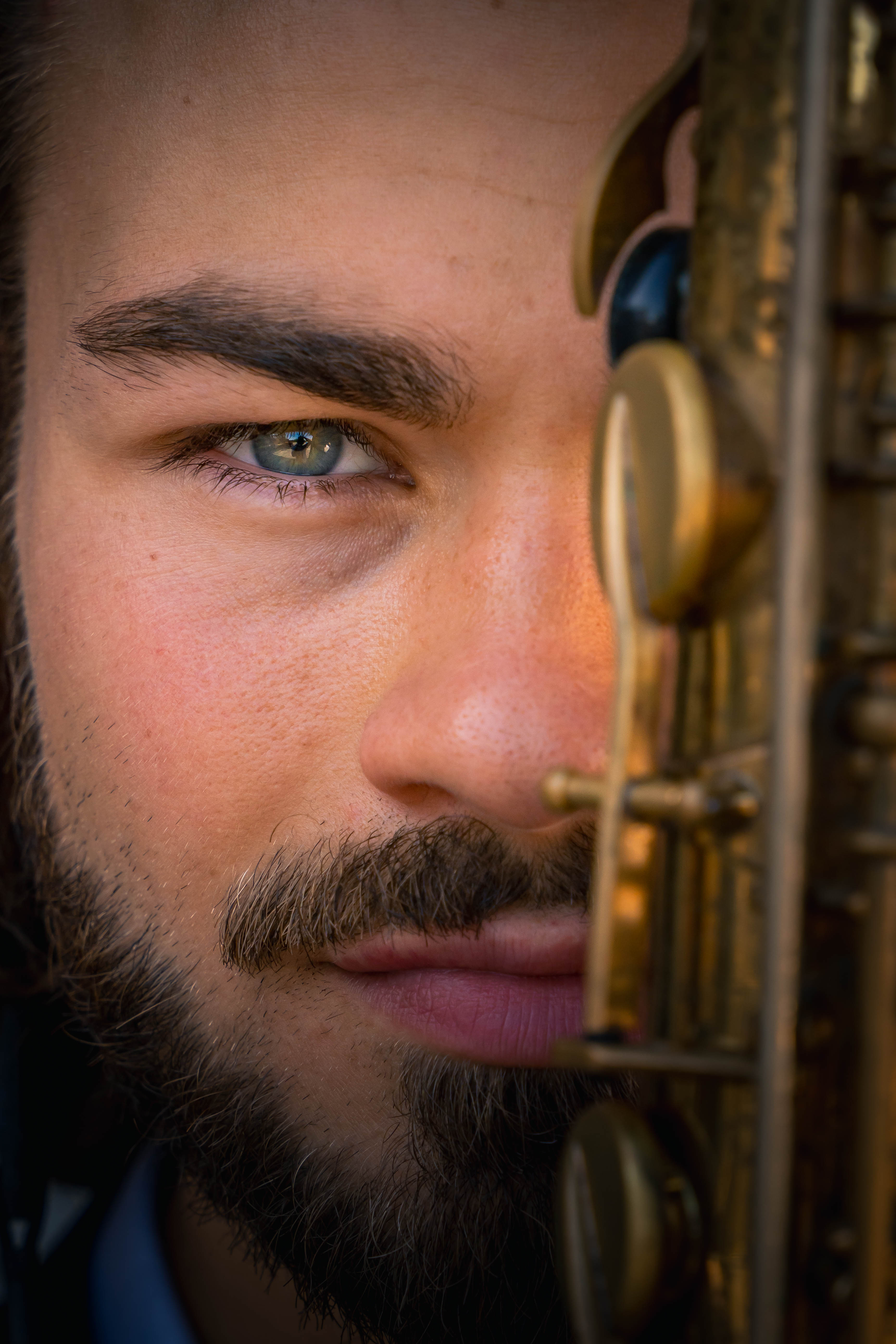 Outdoor Shooting Portrait & Saxophon Beispiel